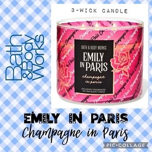 BBW EMILY IN PARIS Champagne in Paris 3 Wick Candle